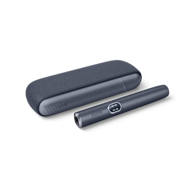 Equipamento IQOS ILUMA i azul escuro, orientado para a direita