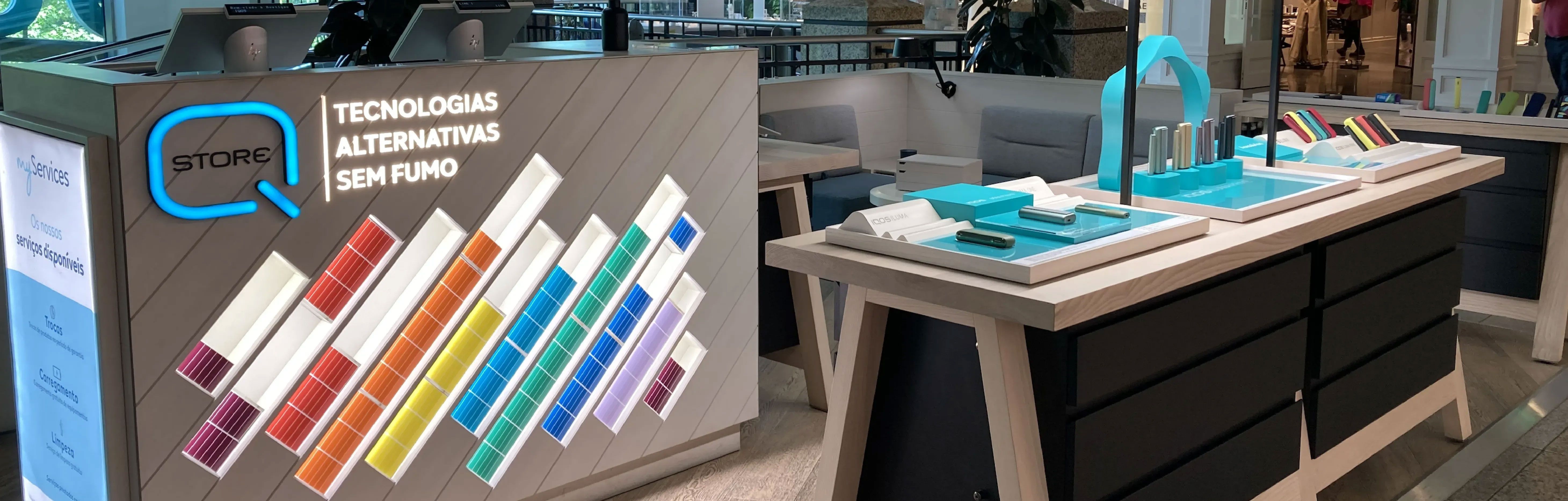 Interior de uma boutique IQOS