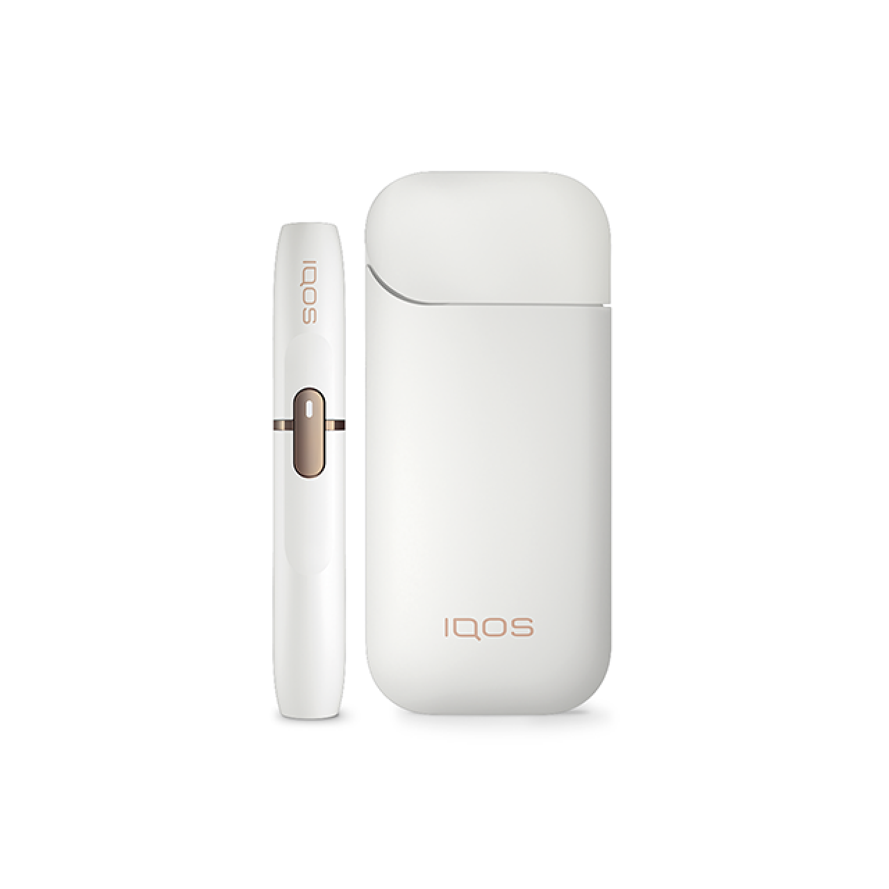 White IQOS heat not burn holder and charger 