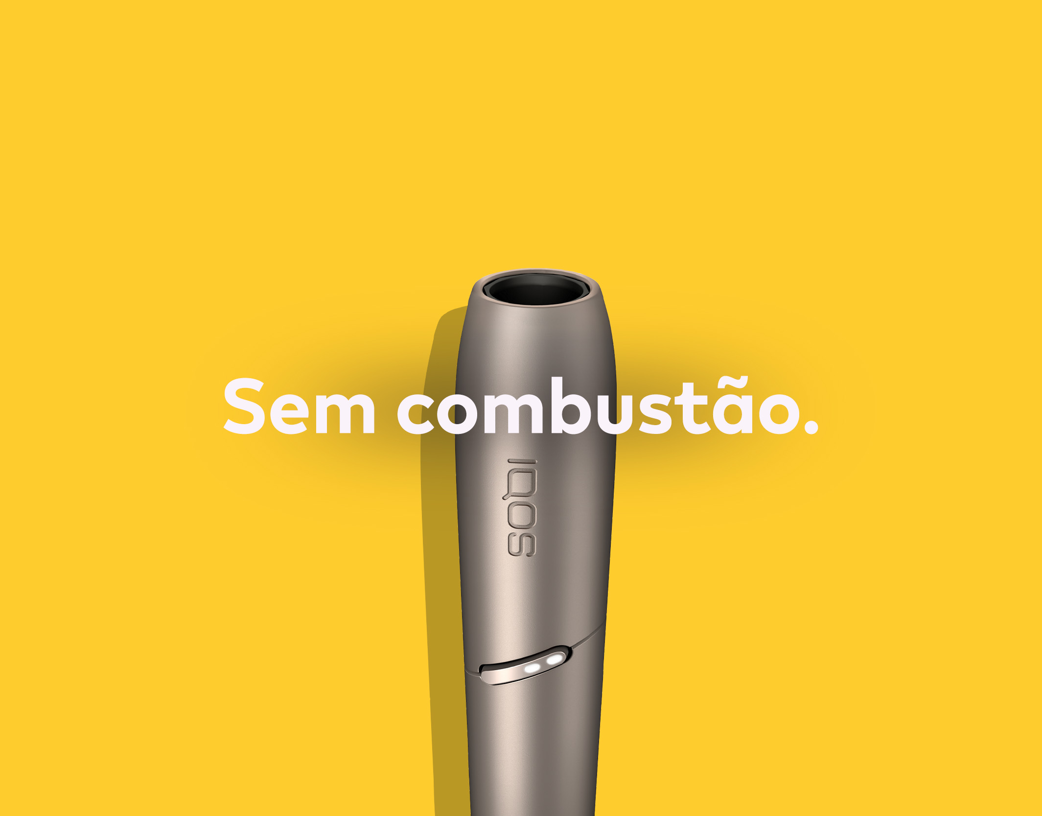 A burnt sausage on a fork and an IQOS holder.