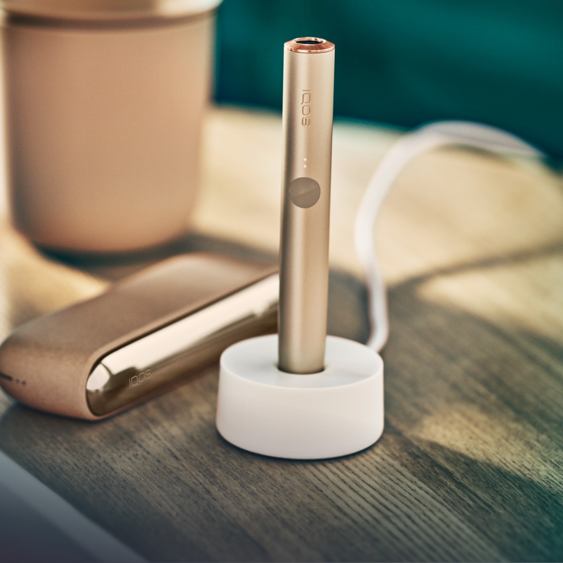 An IQOS Holder in a Charging Station.