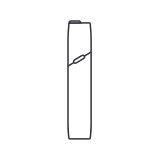 Uma ilustração de um equipamento IQOS ILUMA ONE.