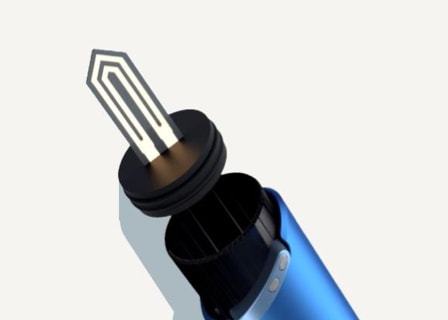 Ilustração da tecnologia IQOS HEATCONTROL BLADE TECHNOLOGY™