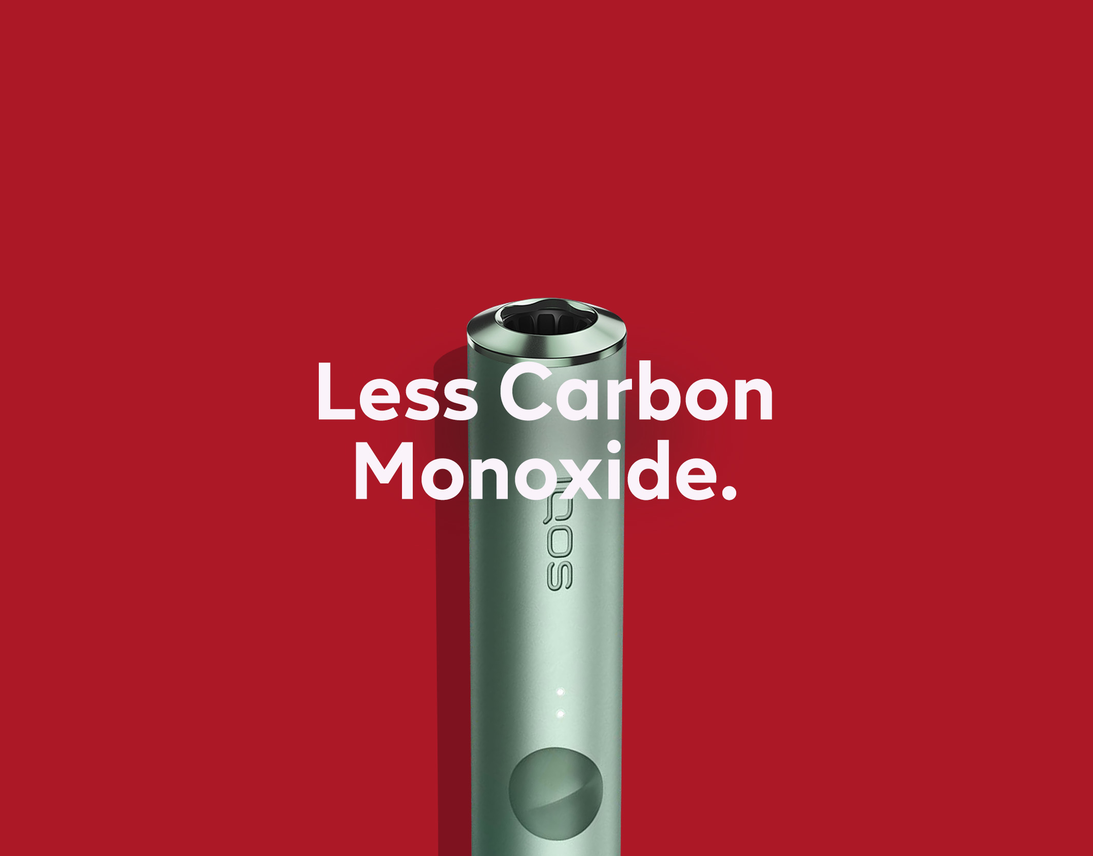 Cigarette filter with brown combustion stains compared to IQOS 3 DUO holder