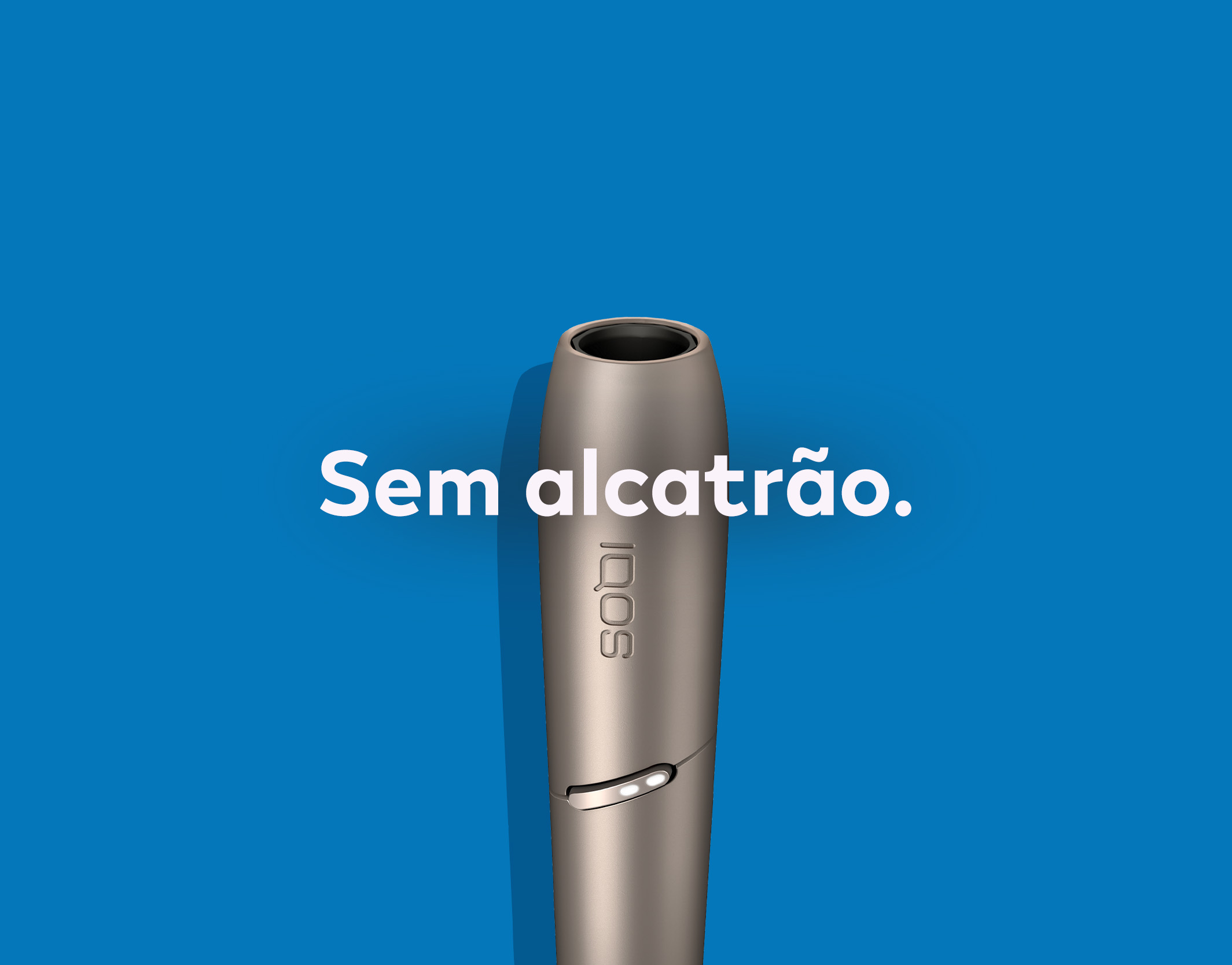 Cigarette filter with brown combustion stains compared to IQOS 3 DUO holder