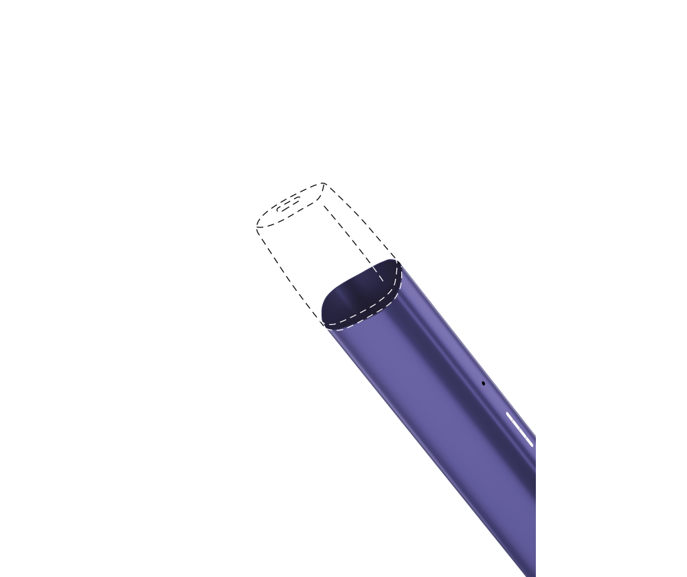 Dispositivo veev one roxo edição limitada, imagem do topo do dispositivo. main