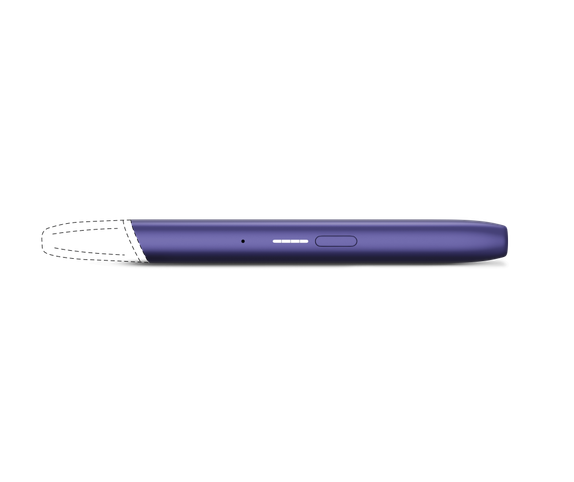 Dispositivo veev one roxo edição limitada, visto de lado deitado. main