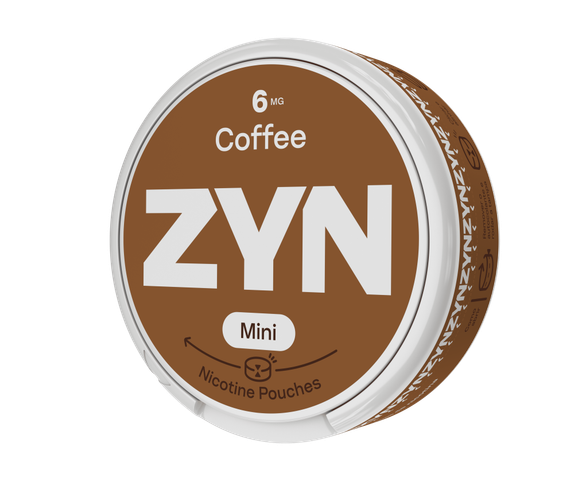 Embalagem de ZYN Coffee Mini 6 MG orientada para a esquerda. main