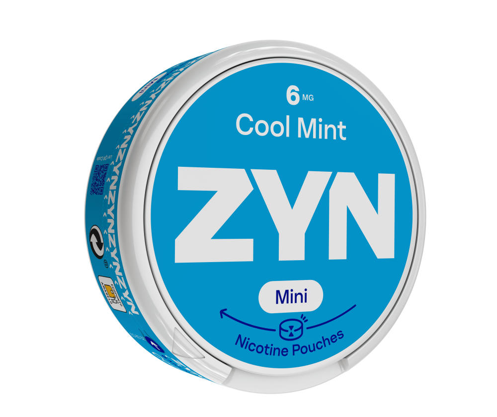 Embalagem de ZYN Cool Mint Mini 6 MG orientada para a direita. main