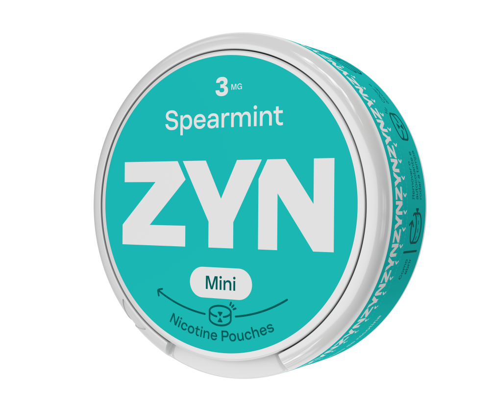 Embalagem de ZYN Spearmint Mini 3 MG orientada para a esquerda. main