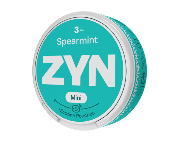 Embalagem de ZYN Spearmint Mini 3 MG orientada para a esquerda. main