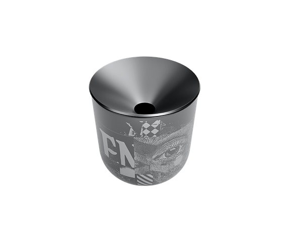 Imagem de um recipiente de cerâmica IQOS cinzento desfocado. main