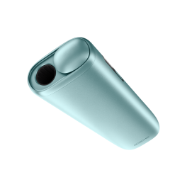 Dispositivo IQOS ILUMA i ONE Azul Claro, detalhe vista de topo