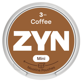 Embalagem de ZYN Coffee Mini 3 MG.