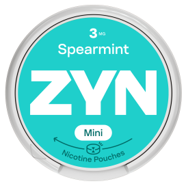Embalagem de ZYN Spearmint Mini 3 MG.