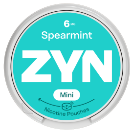 Embalagem de ZYN Spearmint Mini 6 MG.