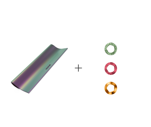 Pack ILUMA PRIME Iridescent Wrap + Texturized Ring Set