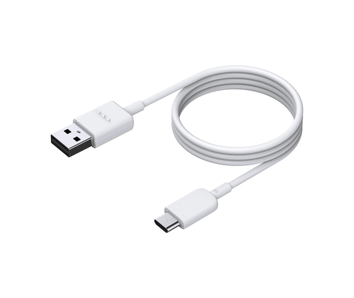 Uma imagem de uma cabo de carregamento branco lil solid ez