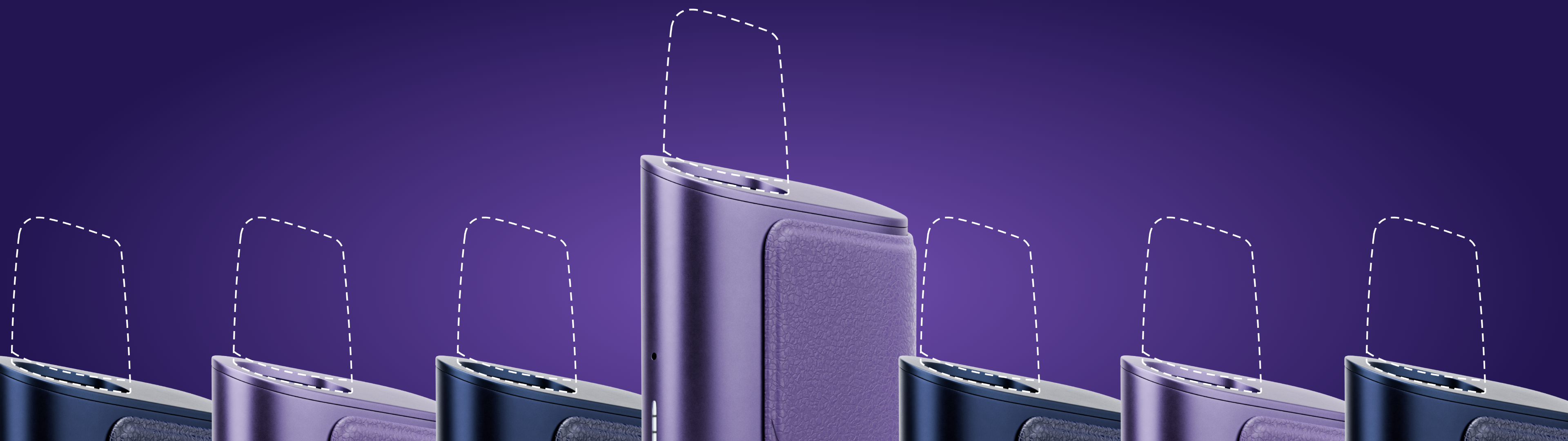 VEEV ONE device on a promotional banner 